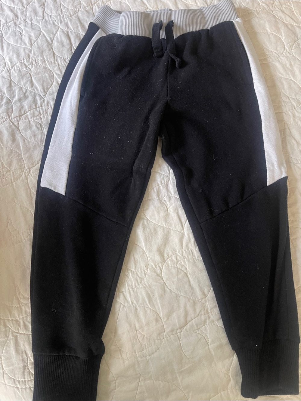 The Children's Place Black and White Pull-On Joggers